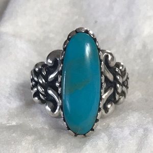 Carolyn pollack sterling and turquoise ring